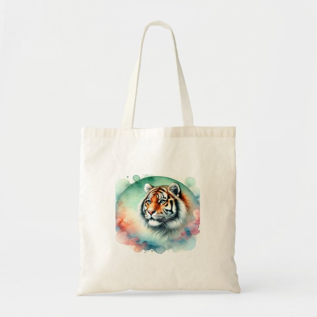 South China Tiger 100924AREF148 - Watercolor Tygkasse (Framsidan)