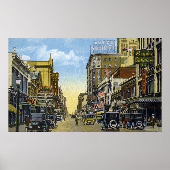 South Clinton Ave. till Main St. 1924 Poster (Framsidan)