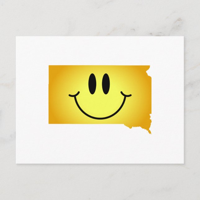 South Dakota Ansikte Vykort (Framsida)