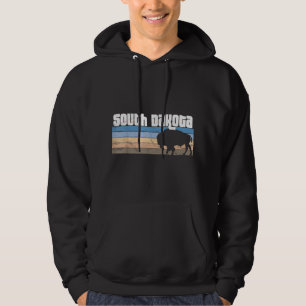 South Dakota Badlands Bison Älskare SD Vacation Hoodie