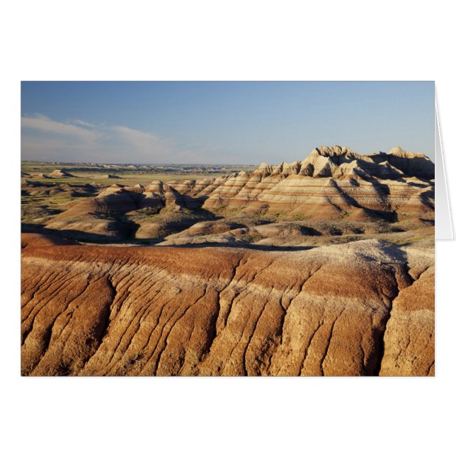 South Dakota, Badlands nationalpark, Badlands Hälsningskort (Framsidan Horizontal)
