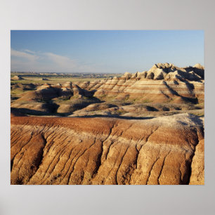 South Dakota, Badlands nationalpark, Badlands Poster