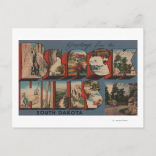 South Dakota - Black Backe - Mt. Rushmore Vykort