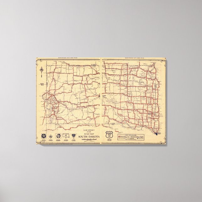 South Dakota Canvastryck (Framsida)