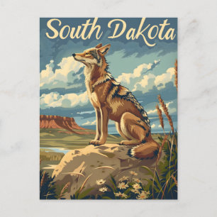 South Dakota Coyote Vykort