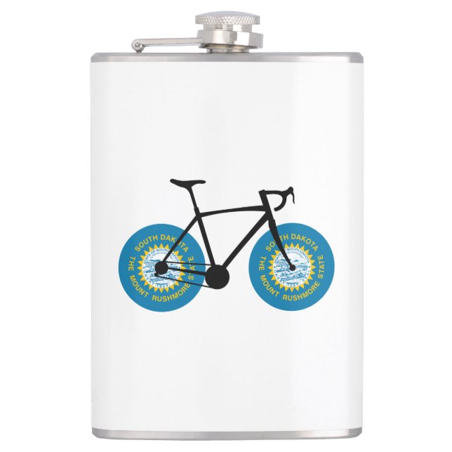 South Dakota Flagga Cycling Fickplunta (Framsidan)