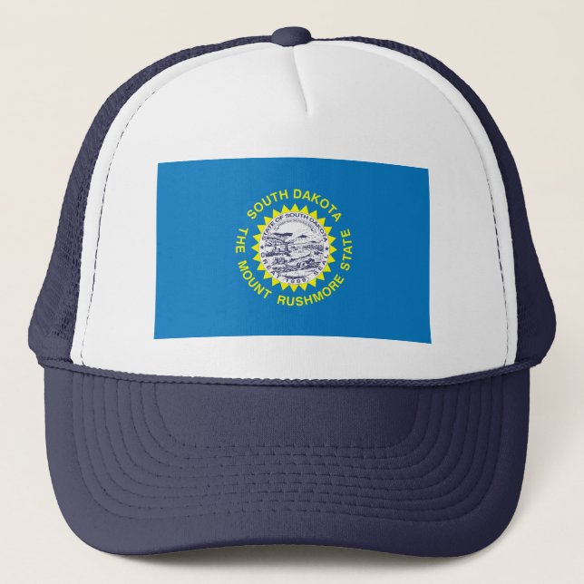 South Dakota Flagga Hat Truckerkeps (Framsida)