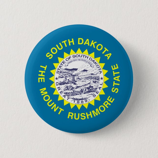 South Dakota flagga Knapp (Framsida)