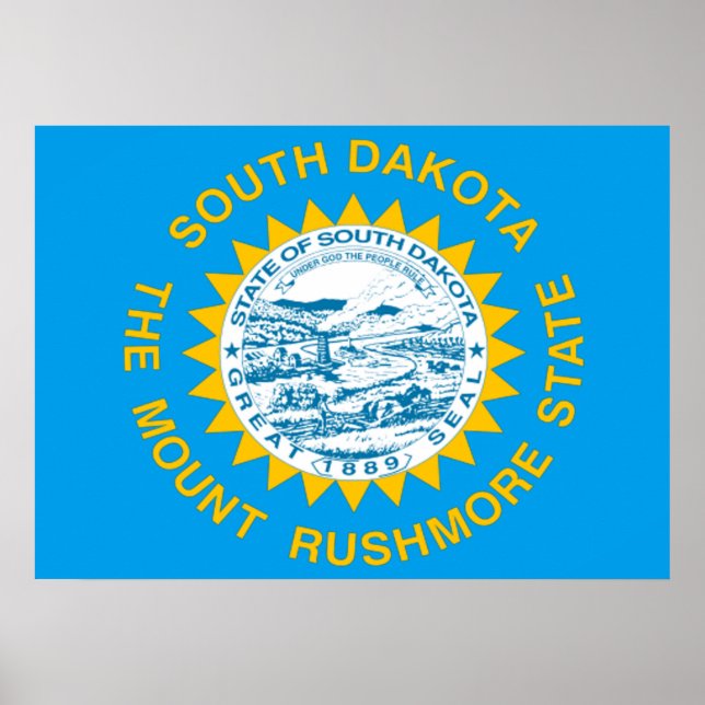 South Dakota flagga Poster (Framsidan)