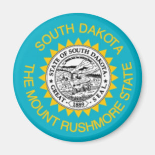 South Dakota flaggamagnet Magnet