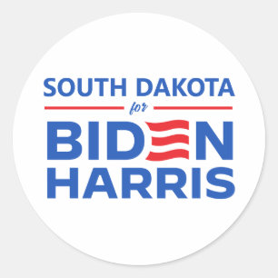 South Dakota for Biden Harris Runt Klistermärke