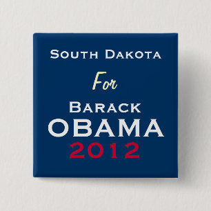 SOUTH DAKOTA för den OBAMA 2012 kampanjen knäppa Knapp