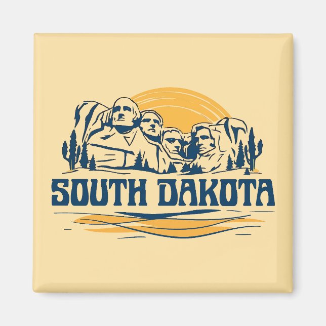South Dakota Förenta staterna Magnet (Framsidan)