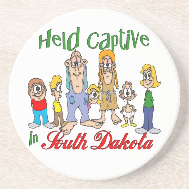 South Dakota Funny Trailer Park Sandstone Underläg Underlägg Sandsten (Framsidan)