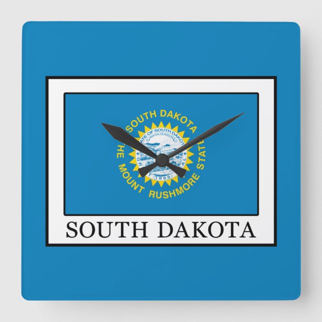 South Dakota Fyrkantig Klocka (Framsida)