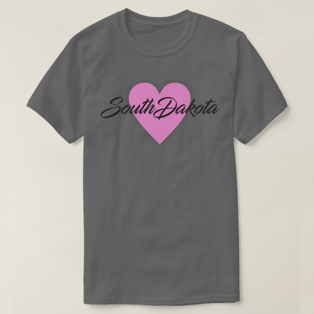South Dakota Heart T Shirt (Design framsida)