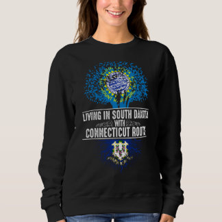 South Dakota Home Connecticut Roots State Träd T Shirt