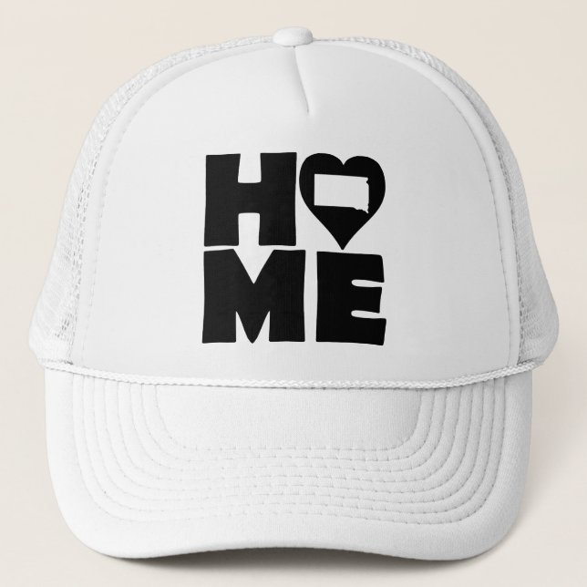 South Dakota Home Heart State Ball Cap Trucker Hat Keps (Framsida)