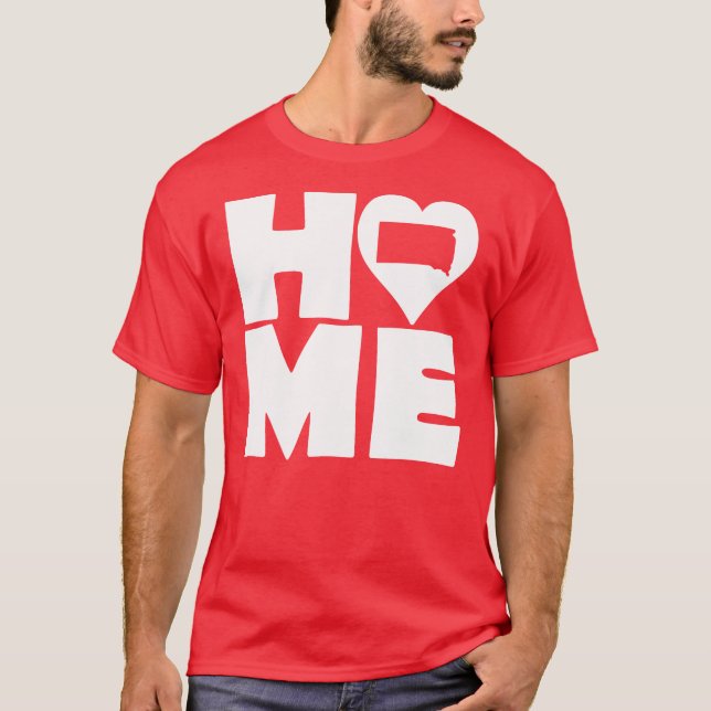South Dakota Home Heart State Tees T-Shirt (Framsida)