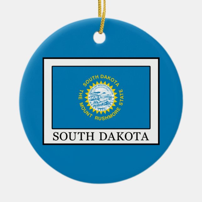 South Dakota Julgransprydnad Keramik (Framsidan)
