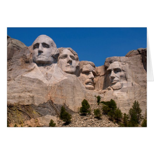 South Dakota, Keystone, Mount Rushmore Hälsningskort (Framsidan Horizontal)