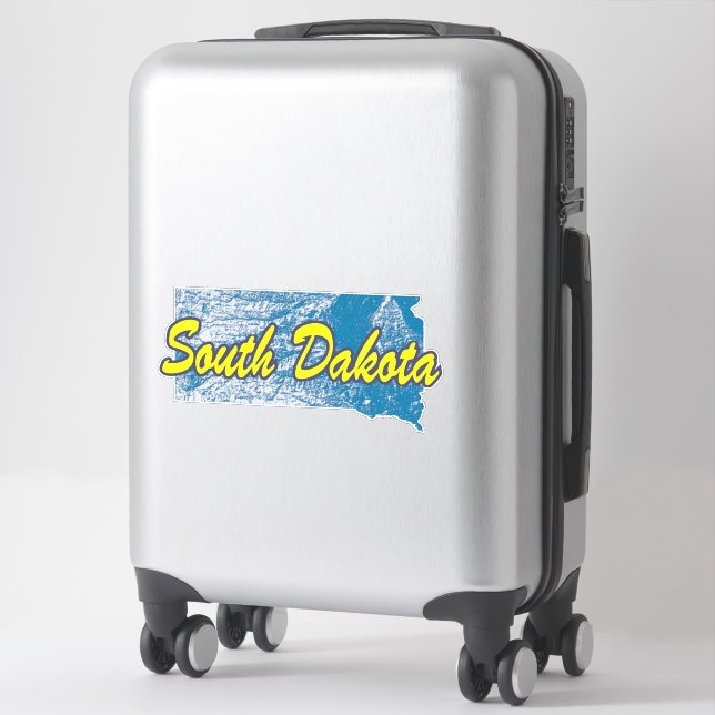 South Dakota Klistermärken (Resväska)