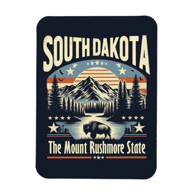 South Dakota Magnet (Vertikal)