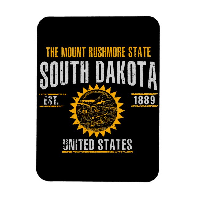 South Dakota Magnet (Vertikal)