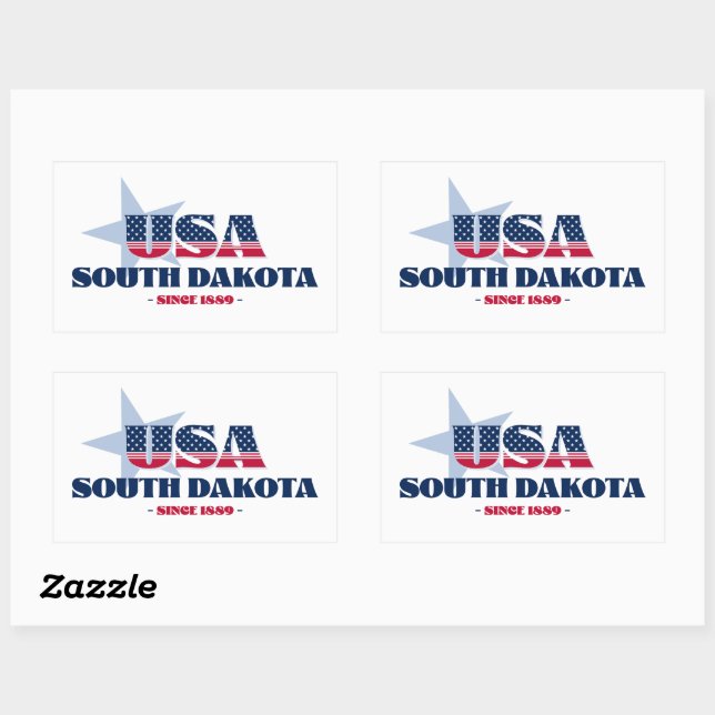 South Dakota, min hemstatsidentifierare Rektangulärt Klistermärke (Ark)