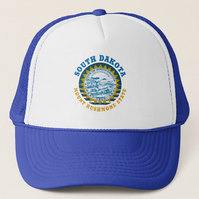 SOUTH DAKOTA MOUNT RUSHMORE DELSTATLIG FLAGGA LAST KEPS (Framsida)