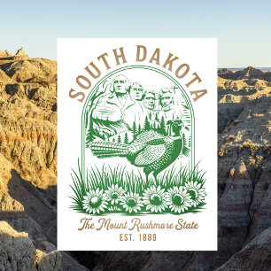 South Dakota Mount Rushmore State Resa Vykort
