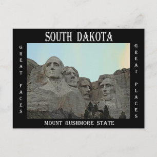 South Dakota Mount Rushmore State Vykort