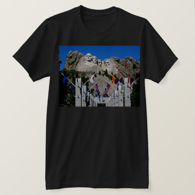 South Dakota Mount Rushmore Tee Shirt (Design framsida)