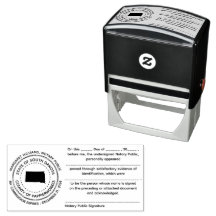 South Dakota Notary Public Acknogement Frimärke
