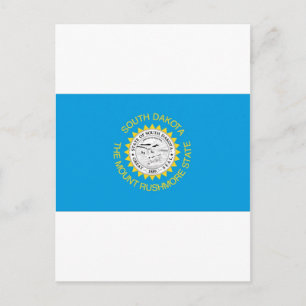 South Dakota Officiell Statlig flagga Vykort