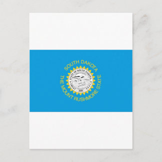 South Dakota Officiell Statlig flagga Vykort