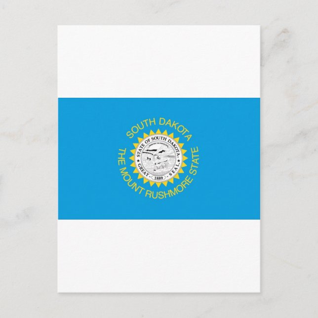 South Dakota Officiell Statlig flagga Vykort (Framsida)