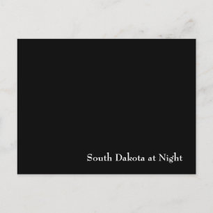 South Dakota på natten Vykort