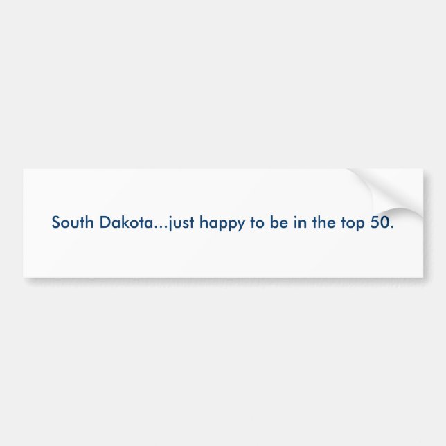 South Dakota… precis lycklig som är i de bästa Bildekal (Framsidan)