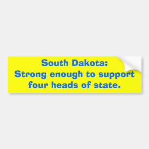 South Dakota: Starkt nog till supportfour heads… Bildekal