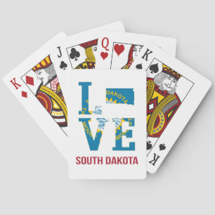 South Dakota State Kärlek USA Casinokort