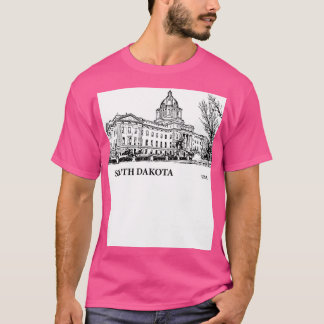 South Dakota State USA 2 T Shirt