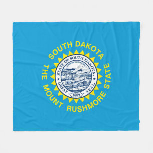 South Dakota Statlig flagga Design Fleecefilt