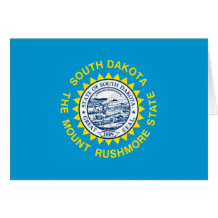 South Dakota Statlig flagga Design Hälsningskort