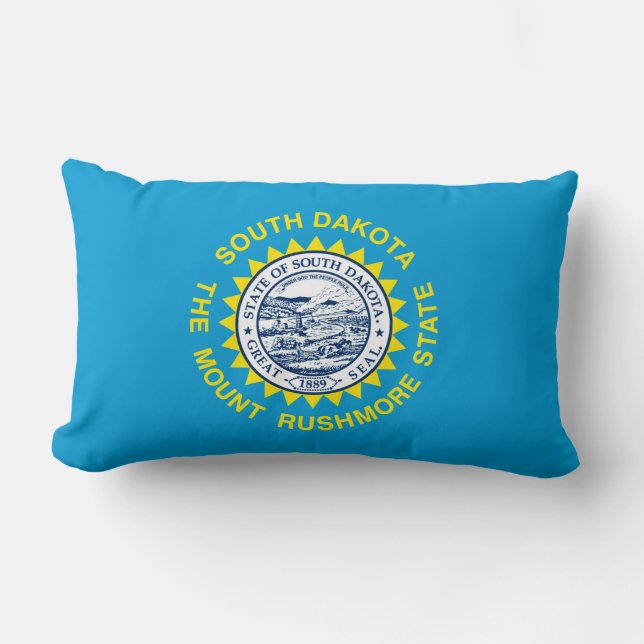 South Dakota Statlig flagga Design Lumbarkudde (Framsida)