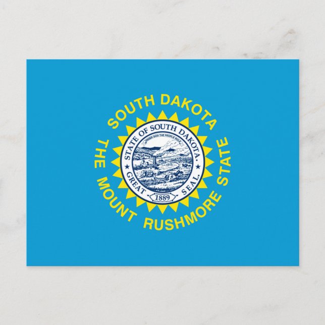 South Dakota Statlig flagga Design Vykort (Framsida)