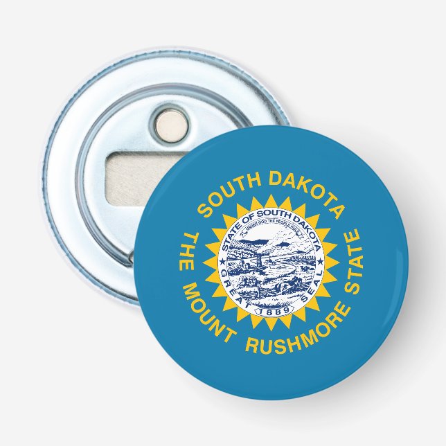 South Dakota Statlig flagga Flasköppnare (Framsidan)