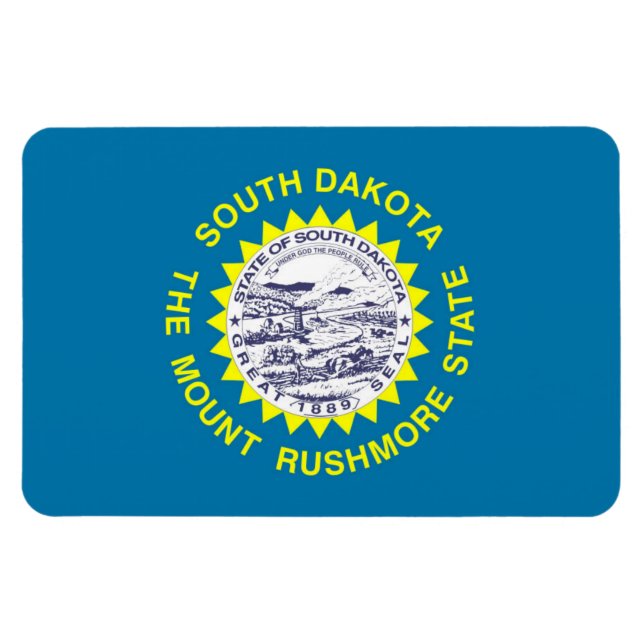 South Dakota statlig flagga Magnet (Horisontell)