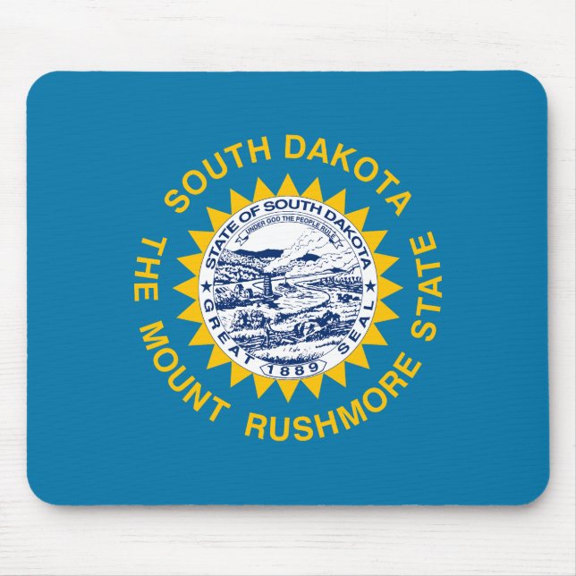 South Dakota Statlig flagga Musmatta (Framsidan)