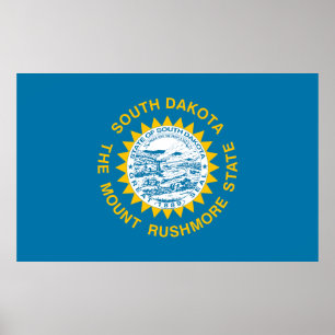 South Dakota statlig flagga Poster